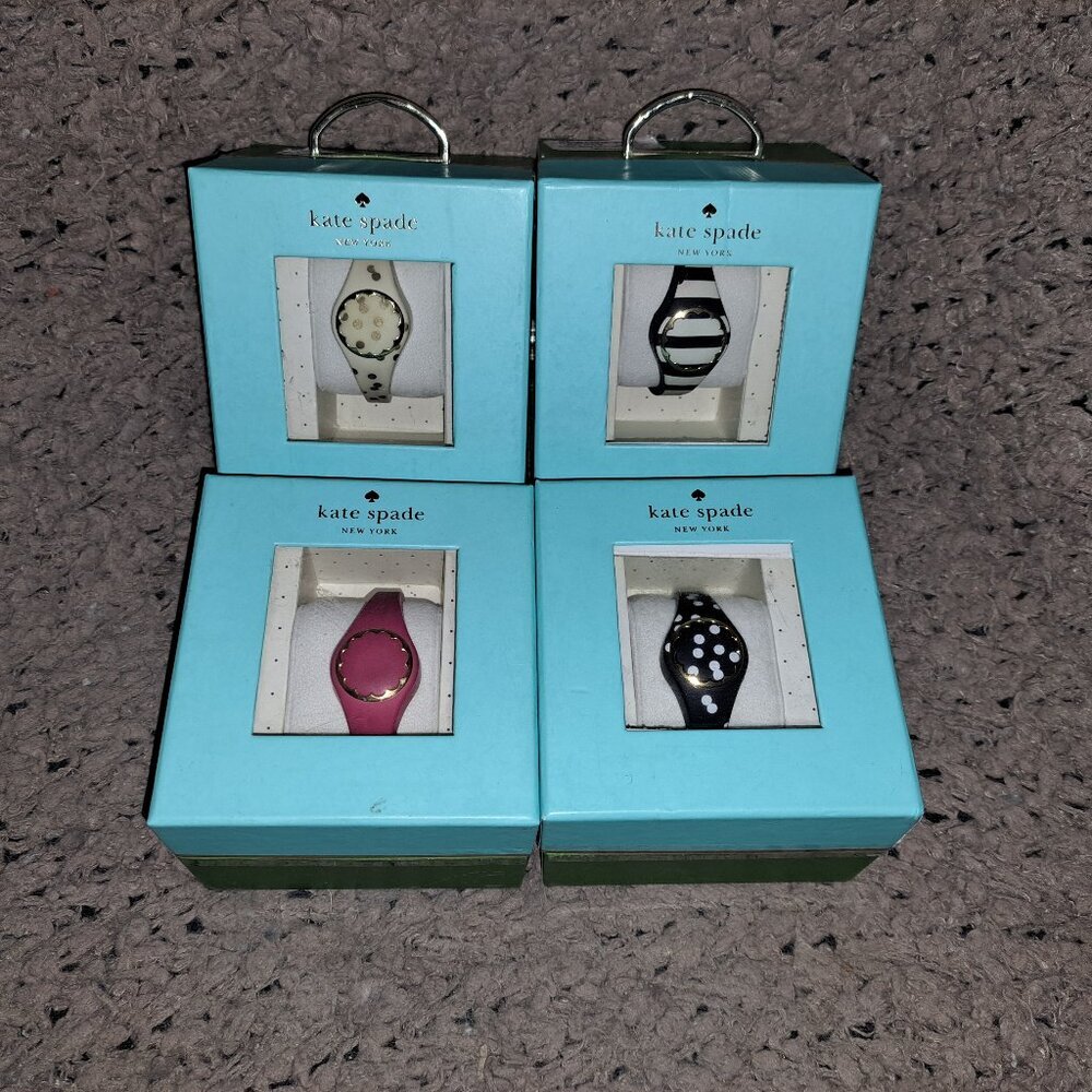 4 Different KATE SPADE-Activity/Sleep Trackers-All Boxed-Excellent Pre-Owned